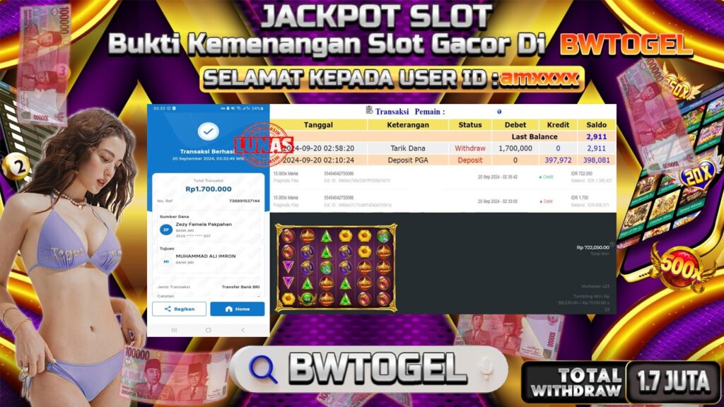 BUKTI JACKPOT SLOT 15.000X MANIA TERPERCAYA DI INDONESIA TGL 20-09-2024