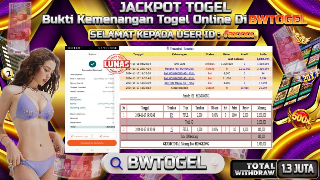 BUKTI JACKPOT TOGEL HONGKONG TERPERCAYA DI INDONESIA TGL 18-11-2024